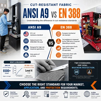 একটি ANSI A9 কাট-প্রতিরোধী ফ্যাব্রিকও কি EN 388 পাংচার পরীক্ষায় সর্বোচ্চ রেট...